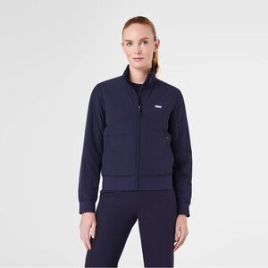 NWT Figs On-Shift Float Bomber Jacket Navy PO6262